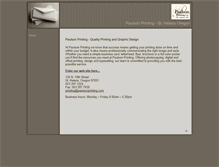 Tablet Screenshot of paulsonprinting.com